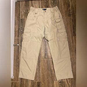5.11 Tactical Men's Cargo Pants 36x32 Beige Work 74273 Flex Taclite Pro Ripstop
